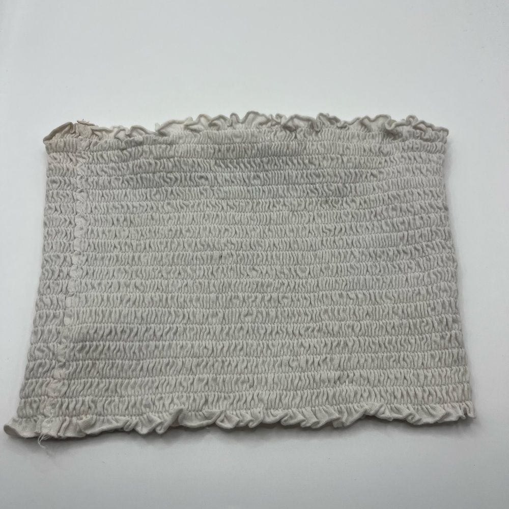 White Smocked Tube Top